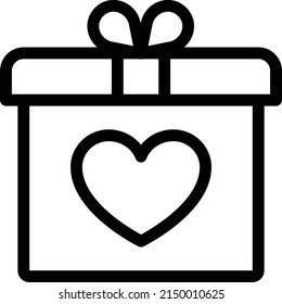donation vector thin line icon