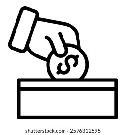 Donations Icon Element For Design