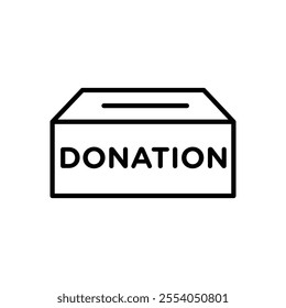 Donations icon isolated on white background