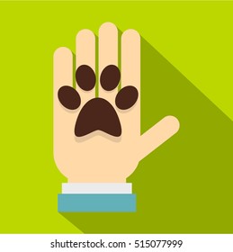 Donations for pets icon. Flat illustration of donations for pets vector icon for web design