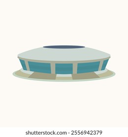 Donbas Arena. Football stadium. Flat illustration