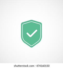 Done Add Green Flat Icon On White Background