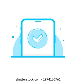 done, all steps or processes have been completed, successfully concept illustration flat design vector eps10. modern graphic element for landing page, empty state ui, infographic, icon