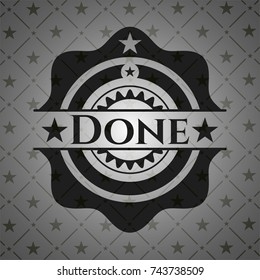 Done black badge
