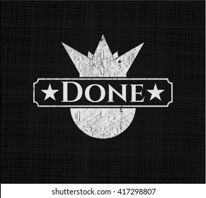 Vorgelegtes Chalkboard-Emblem