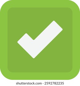 Done Check Tick Icon Vector FLat Illustration