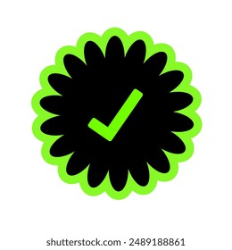 done checklist verification icon button