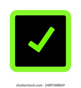 done checklist verification icon button
