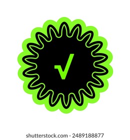 done checklist verification icon button