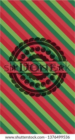 Done christmas emblem background.