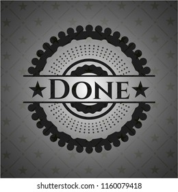 Done dark badge