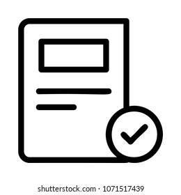  done document tick 