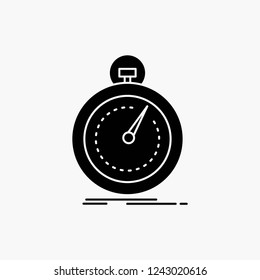 Done, fast, optimization, speed, sport Glyph Icon. Vector isolated illustration