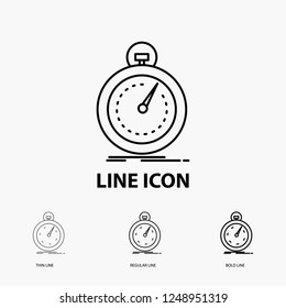 Done, fast, optimization, speed, sport Icon in Thin, Regular and Bold Line Style. Vector illustration