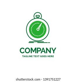 Done, fast, optimization, speed, sport Flat Business Logo template. Creative Green Brand Name Design.