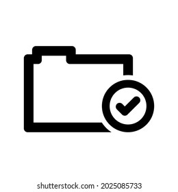 Done folder icon.access,done (vector illustration)