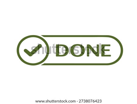 DONE frame icon vector on a white background
Vector frame on a white background