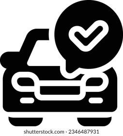 Done Glyph Icon - Single Icon, Vector