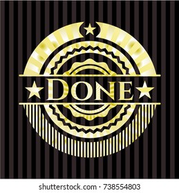 Done golden badge