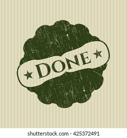 Done grunge stamp
