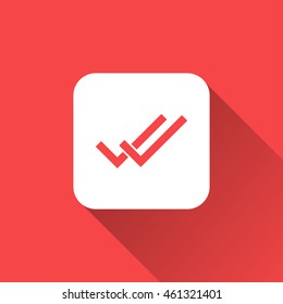 done icon. flat design