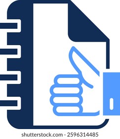 Done Icon Glyph Color Vector Illustration