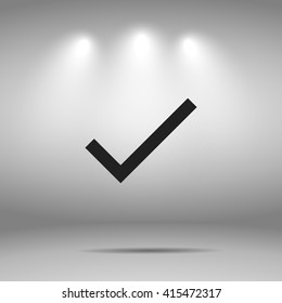 done icon. tick sign