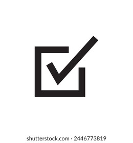done icon vector. done sign flat black trendy style illustration on white background..eps