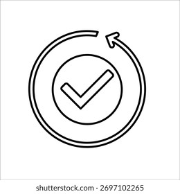 Iconos hechos. Vector de línea simple