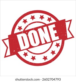 done round stamp icon grunge distressed style