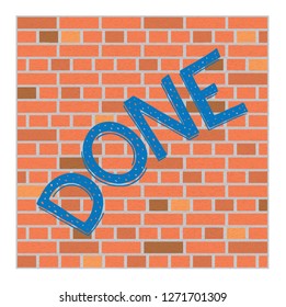 Done shirt quote lettering vector image