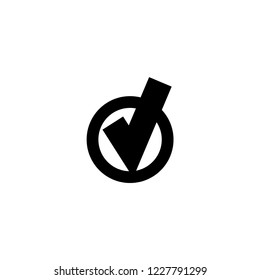done sign icon. done sign vector illustration on white background for web and apps.