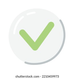Done sign knob Design Element. Vector illustration