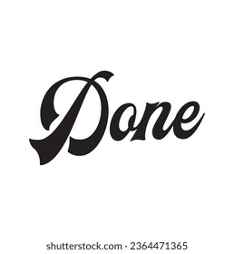 done text on white background.