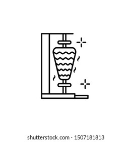 Doner food Turkish icon. Element of Turkey thin line icon