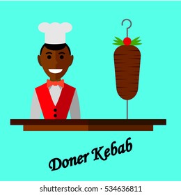 Doner kebab chef