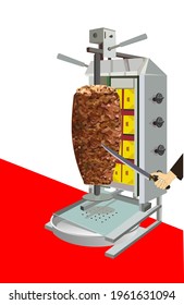  Doner kebab. doner in front of the grill. doner kebab turkey. turkey doner. kebab and grill. döner kebab. Gyros.