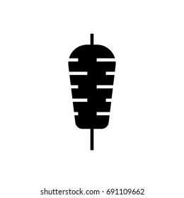 doner kebab icon illustration isolated vector sign symbol