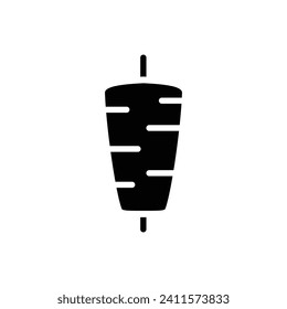 Doner kebab icon vector beef icon