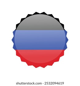 Donetsk People's Republic flag icon design. Vector illustration