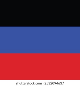 Flagge der Donezker Republik. Vektordesign