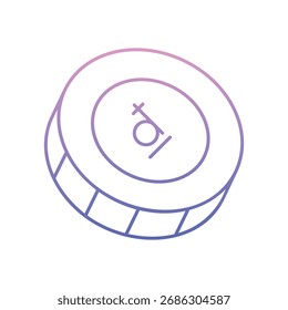 Ilustración vectorial limpia y moderna del icono de Dong