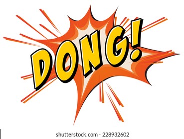 Dong on orange and white