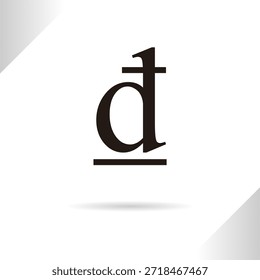 Símbolo de Dong aislado en el fondo blanco