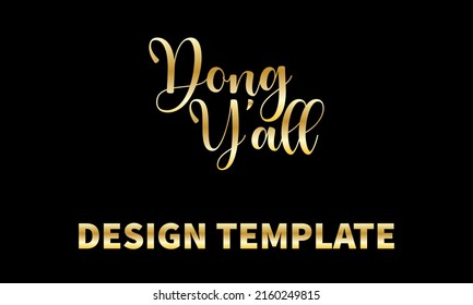 dong you all vector logo monogram template