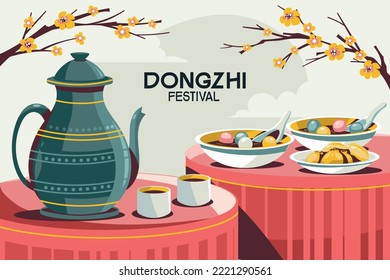 Dong Zhi Background mean Winter Solstice Festival