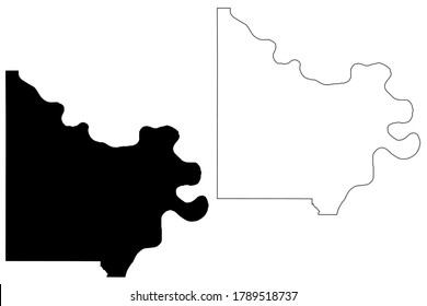 Doniphan County, Kansas (U.S. county, United States of America, USA, U.S., US) map vector illustration, scribble sketch Doniphan map