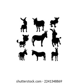 donkey animal set collection design