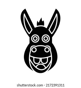 Donkey Animal Vector Icon Which Suitable Stock Vector (Royalty Free ...