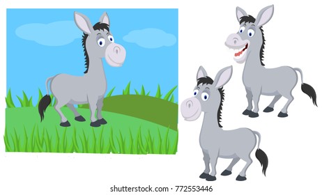 Donkey cartoon character